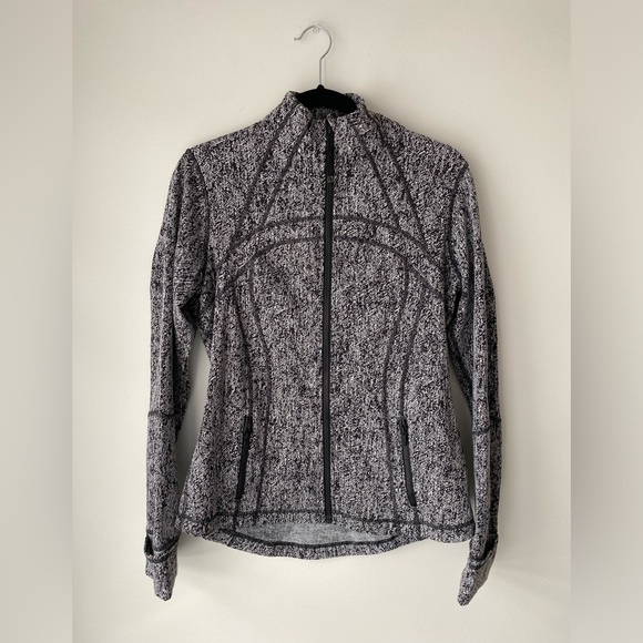 Lululemon Women's Define Jacket Luon Twill Black White - Picture 1 of 6